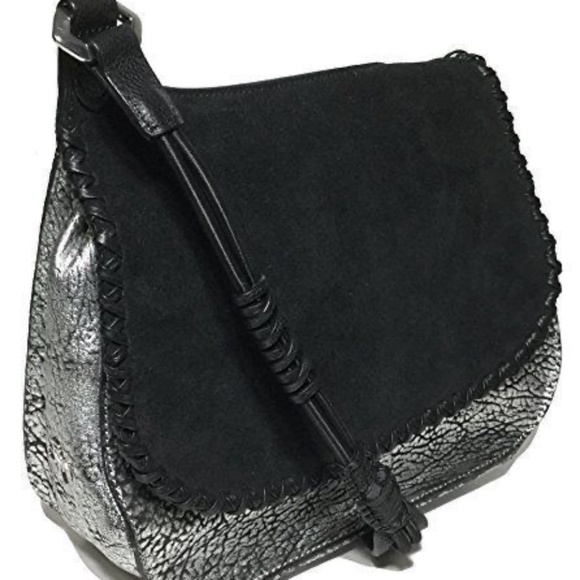 orYany Leather/Suede Flap Shoulder Bag NWT - Picture 2 of 7